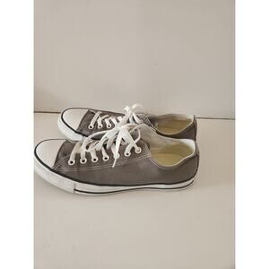 Converse All Star M Sz 9.5 W Sz 11.5 Gray Low Top Canvas Lace Up Sneakers Unisex